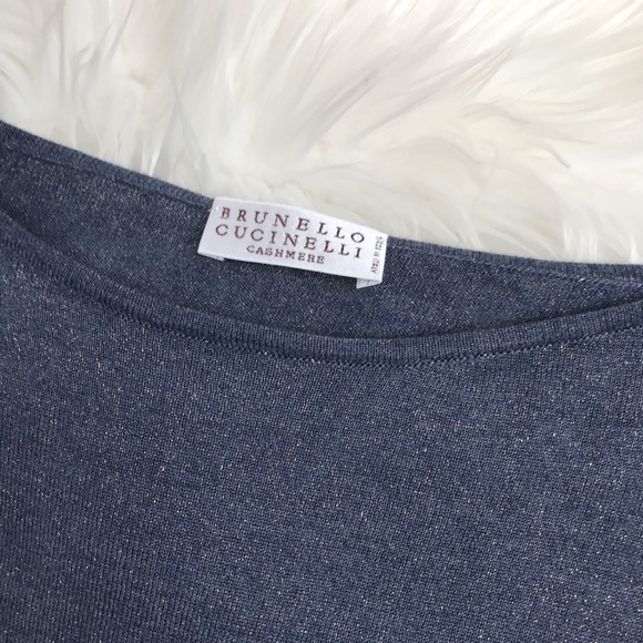 Bruno Cucinelli Cashmere Crewneck Slim Fit Sweater - Picture 2 of 5